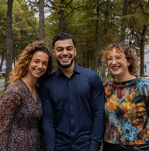 Het team van DNFS: 3 collega's samen